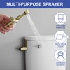Greenspring Bidet Sprayer for Toilet Brushed Gold Bidet Attachment for