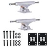 INDEPENDENT Skateboard Trucks Mids Silver 159 (8.75") + Risers &