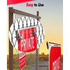 Zakdbbry Fence Sign Fastener Bracket, Chain Link Fence Sign Mount,