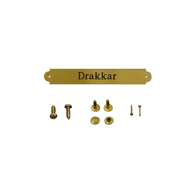 Tack Room Studio Saddle or Bridle Plate: 3/8" x 2.5"