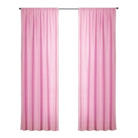 Elefantito Juego De Cortinas Decorativas Lisas Rosa Soft Elefantito