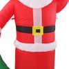 Inflatable Santa Decoration Built in LED Light Waterproof Inflatable Bag