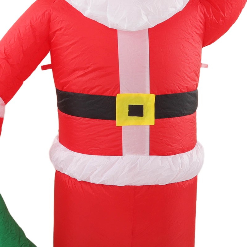 Inflatable Santa Decoration Built in LED Light Waterproof Inflatable Bag