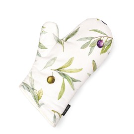 Style Decor W3301900 Mittens, Olive Tree, Natural, Provence, Stylish, Gloves, Kitchen, Heat Resistant, Potholder