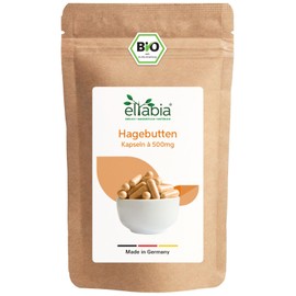 Organic Rosehip Capsules Pack of 1000 | High Dose 3000 mg Daily Dose | EU Cultivation in Premium Raw Food Quality Vegan | 100% Pure without Additives (DE-ÖKO-007)