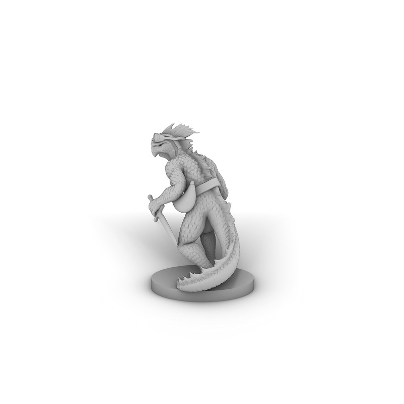 Lizardfolk Rogue Tabletop DND Gaming Miniature