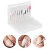 10 Pcs Nails Drill Bit Set Portable Remove Polishing Nail