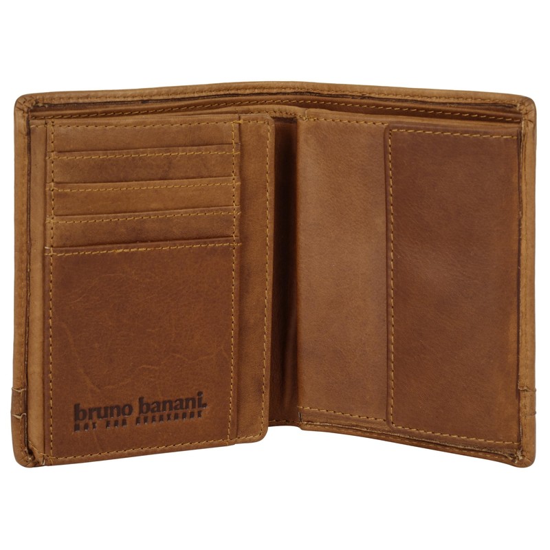 Bruno Banani 021900 Genuine Leather Cognac Wallet for Men and