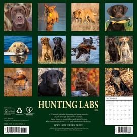 Hunting Labs 2026 12" x 12" Wall Calendar
