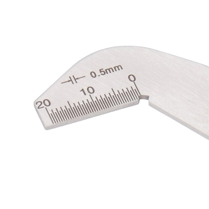 Drill Bit Sharpening Gauge, Stainless Steel 0.5mm Accuracy 118° Angle