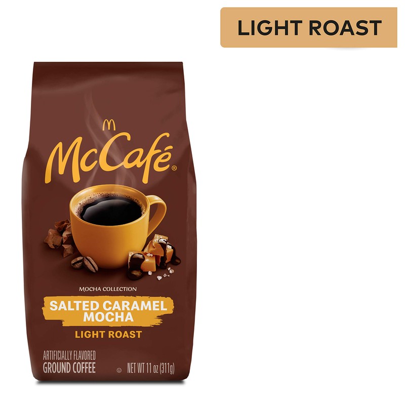 McCafe Salted Caramel Mocha, Ground Coffee, Flavored, 11oz. Bagged