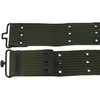 Olive Drab Military Pistol Belt, Army Green Cotton Canvas, US