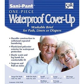 Sani-Pant Pull-On Cover-Up Washable Brief, Small by Salk