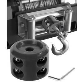 Flaconi ATV Accessories,Winch Stopper,Rubber Winch Stopper,Winch Stopper for Cable,Winch Rope Hook Rubber Stopper with Stainless Steel Screws and Tool,Rubber Hook Stopper for Truck UTV ATV