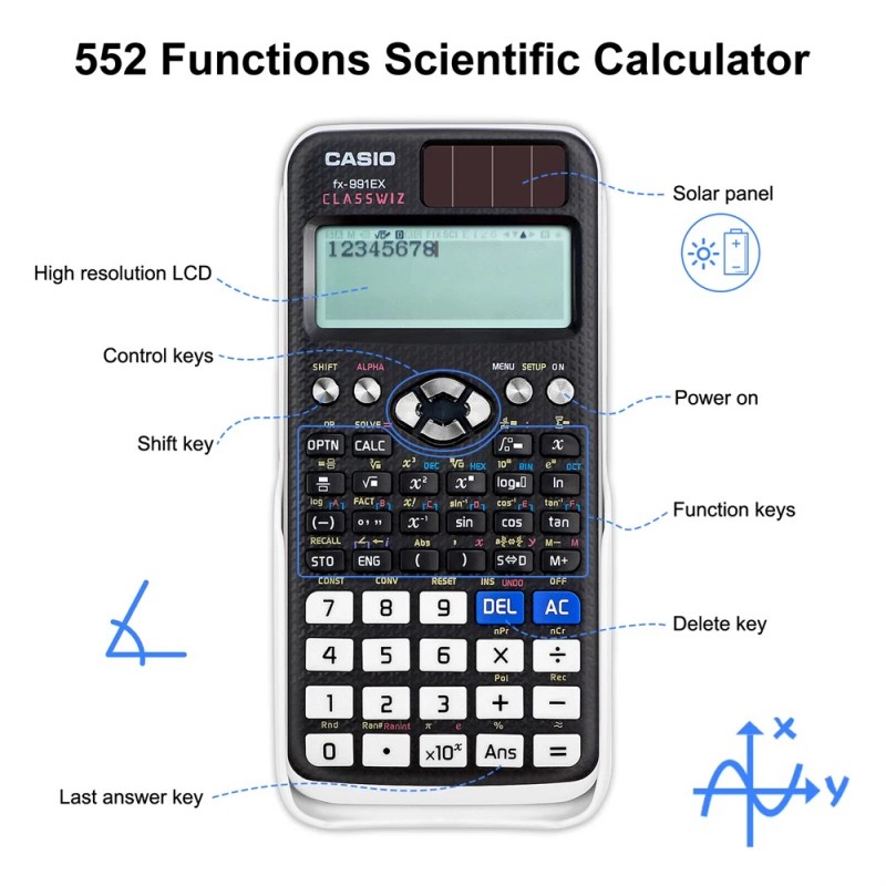 Unbranded FX991EX Advanced Multi-function Scientific Calculator for School Work Office