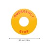 16 pcs Emergency Stop Sign Push Button Replacement Sign Warning
