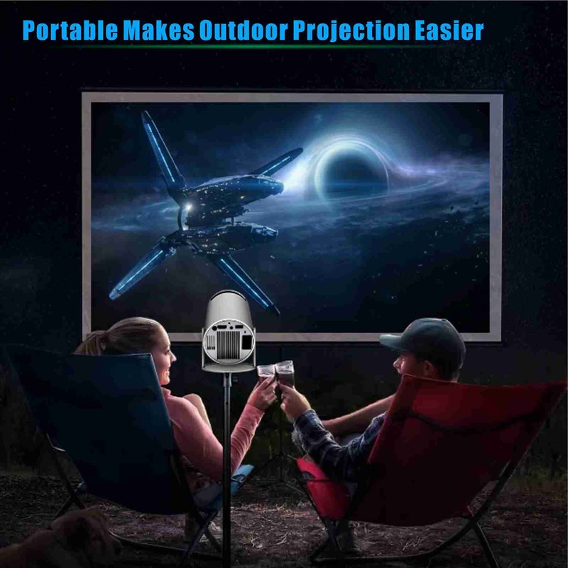 Projector 720P High Definition 180 Degree Rotation 4K Hard Decoding