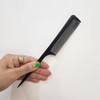 Basic Black Rat Tail Comb & Bangs Comb Portable Comb 100ea
