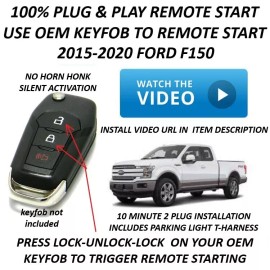 WCN 100% PLUG & PLAY REMOTE STARTER KIT FOR 2016 FORD F150