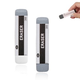 Natural Rubber Eraser - TRACOMPAN Professional 2Pcs Set Ink Erasers for Pencils, Ballpoint & Neutral Pens | Rubbers Eraser for Office & School Supplies (1 Full Sand and 1 Half Sand)