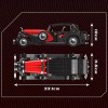 Mould King 10114 Retro Classic Car Building Block Vintage Toy