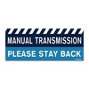 GEEKBEAR Manual Transmission Car Magnet (Blue, 1 Pack)