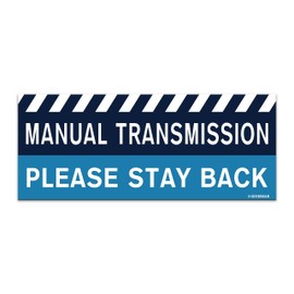 GEEKBEAR Manual Transmission Car Magnet (Blue, 1 Pack)