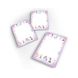 Junapack 12 Mini Notepads Ballerina Unicorn Party Bags for Children's Birthday Party Favours for Girls / A7 Format
