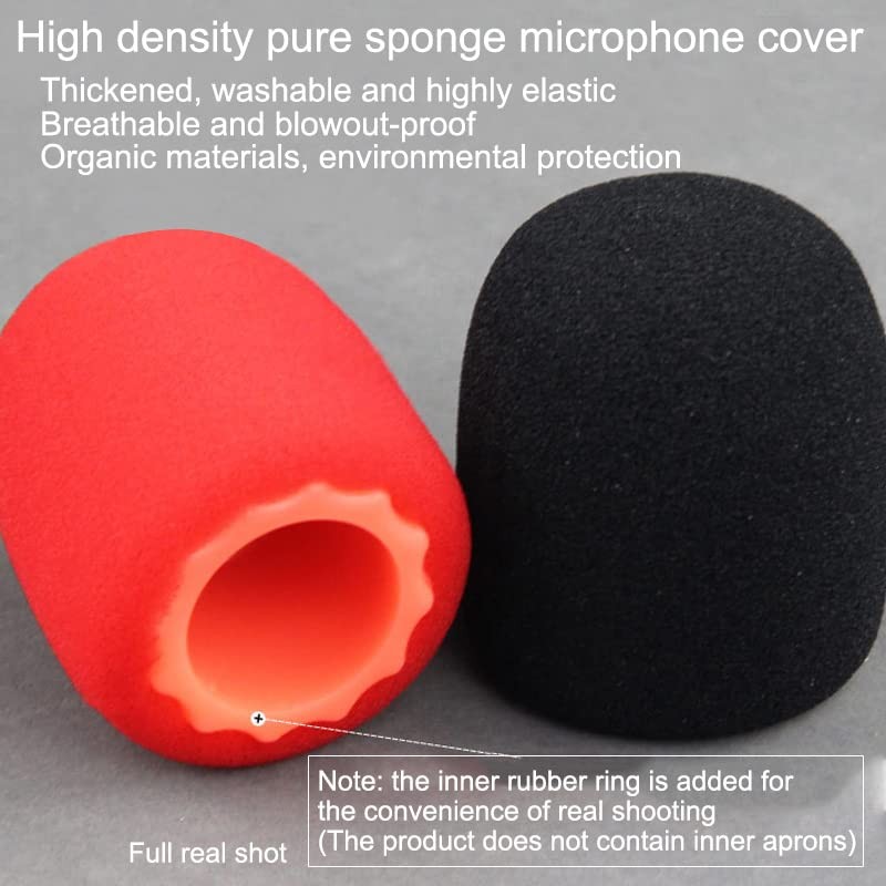 OriGlam Shakeproof Anti-Rolling Wireless Handheld Microphone Mic Protection Silicone Ring