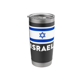 Israel Flag Blue, White Stainless Steel Insulated Tumbler