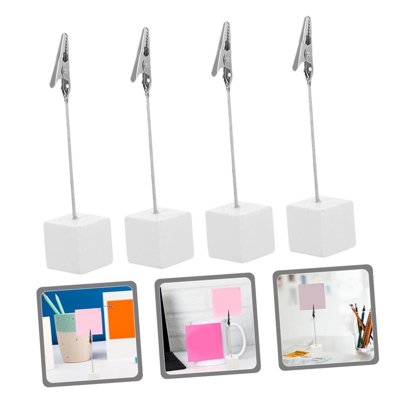 Gadpiparty 24pcs Wooden Memo Clip Holders Alligator Clips Elegant Photo