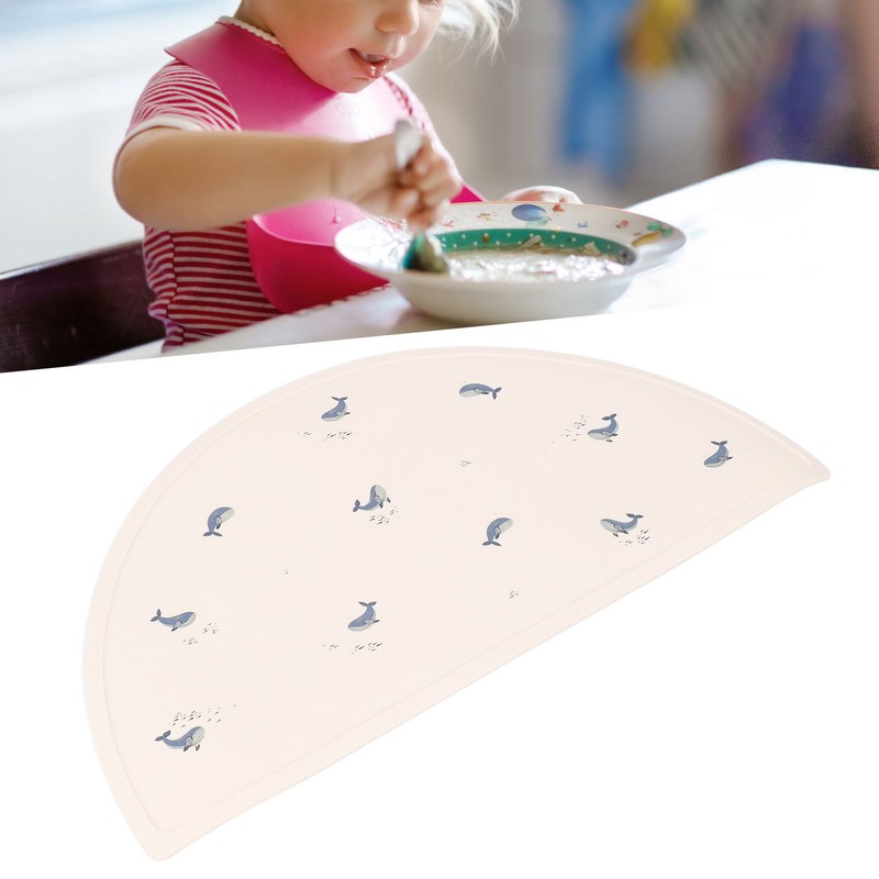 Baby Meal Mat Silicone Waterproof Simple Baby Placemat Feeding Mat
