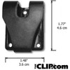 Heavy-Duty Fixed Belt Clip, Plastic Clip