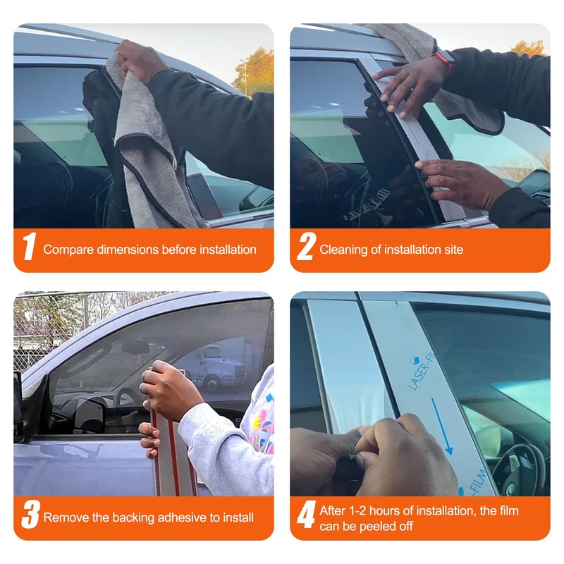 G Door Window Pillar Posts Trim Molding Stainless Steel Fit