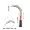 HARFINGTON 2pcs 6 Inch Brush Clearing Sickle with Forged Carbon