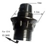 FINELED Small Edison Screw E14 Lamp Holder,3 Pack Bakelite Threaded