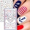 TailaiMei TailaiMei Summer Beach Nail Stickers, 1500+ Pcs Self-Adhesive DIY