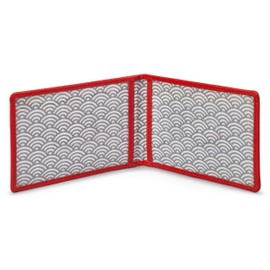 Yoshi Dog Applique Leather Travel Pass/Oyster Card Holder (Red)