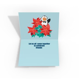 Stonehouse Collection Bowling Christmas Cards, Santa Bowling with Snowballs & Penguin Pins – Hilarious Winter Sports Holiday Card Pack, Made in the USA (Standard)