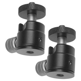 Gadpiparty 2pcs Mount Tripod Head Metal Ball-Head Tripod Head 360° Tripods Mount Projector Tripod Head
