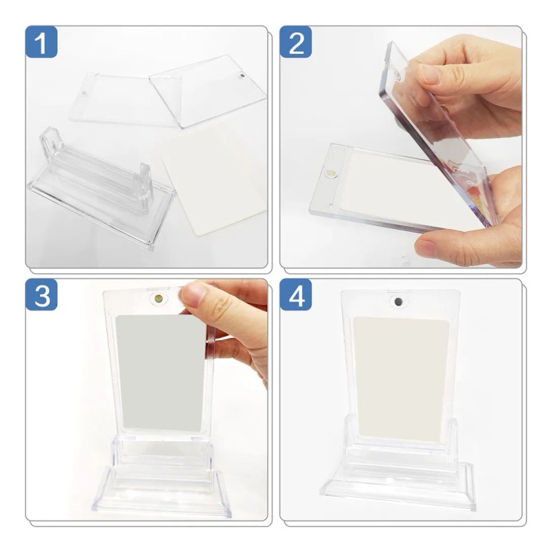 Tarjeteros Magnéticos De 12 Unidades Para Tarjetas Coleccion