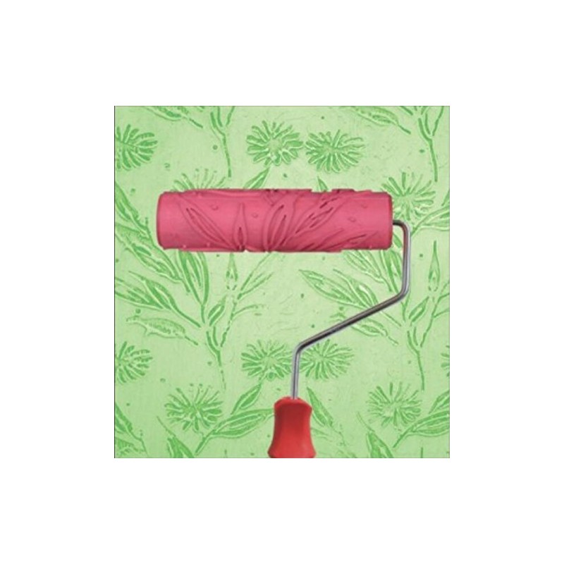 Bueer 7" DIY Patterned Paint Roller Decorative Rubber Roller with