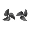 sourcing map 1 Set RC Boat Propeller, 3 Blades Propellers