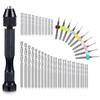 57-Piece Hand Drill Set with Pin Vise, 46 Micro and