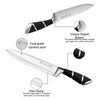 Kitchen Knife Set, Retrosohoo 9-Pieces Black Sharp Non-Stick Coated Chef