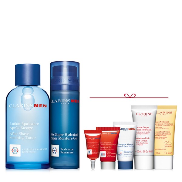Clarins [24AWD] Men Skin &amp; Lotion Set (+ Deluxe 5