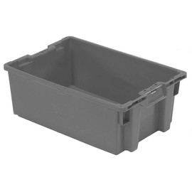 Stack and Nest Bin, 23-5/8 in, Gray