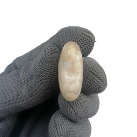 Sunshcat 4 Pcs Natural Cherry Blossom Agate Pocket Palm Thumb Crystal Heart Love Worry Stones,1 Inches Reiki Balancing Crystal and Healing Stones