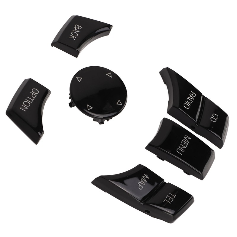 6pcs Multimedia Control Button Multifunction Piano Black Plug and Play