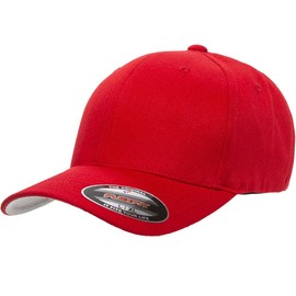 Flexfit Classic Trucker Hat White – One Size – 6006, Red, Small-Medium
